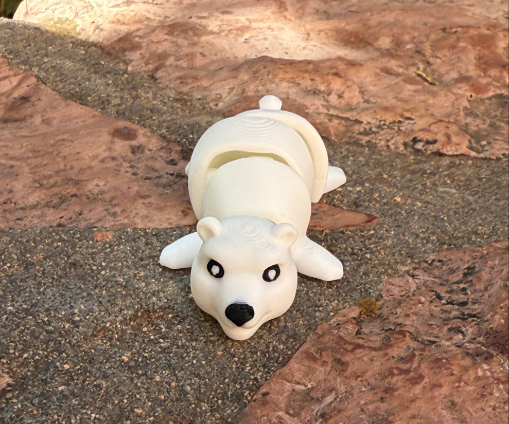 Cute flexi polar bear