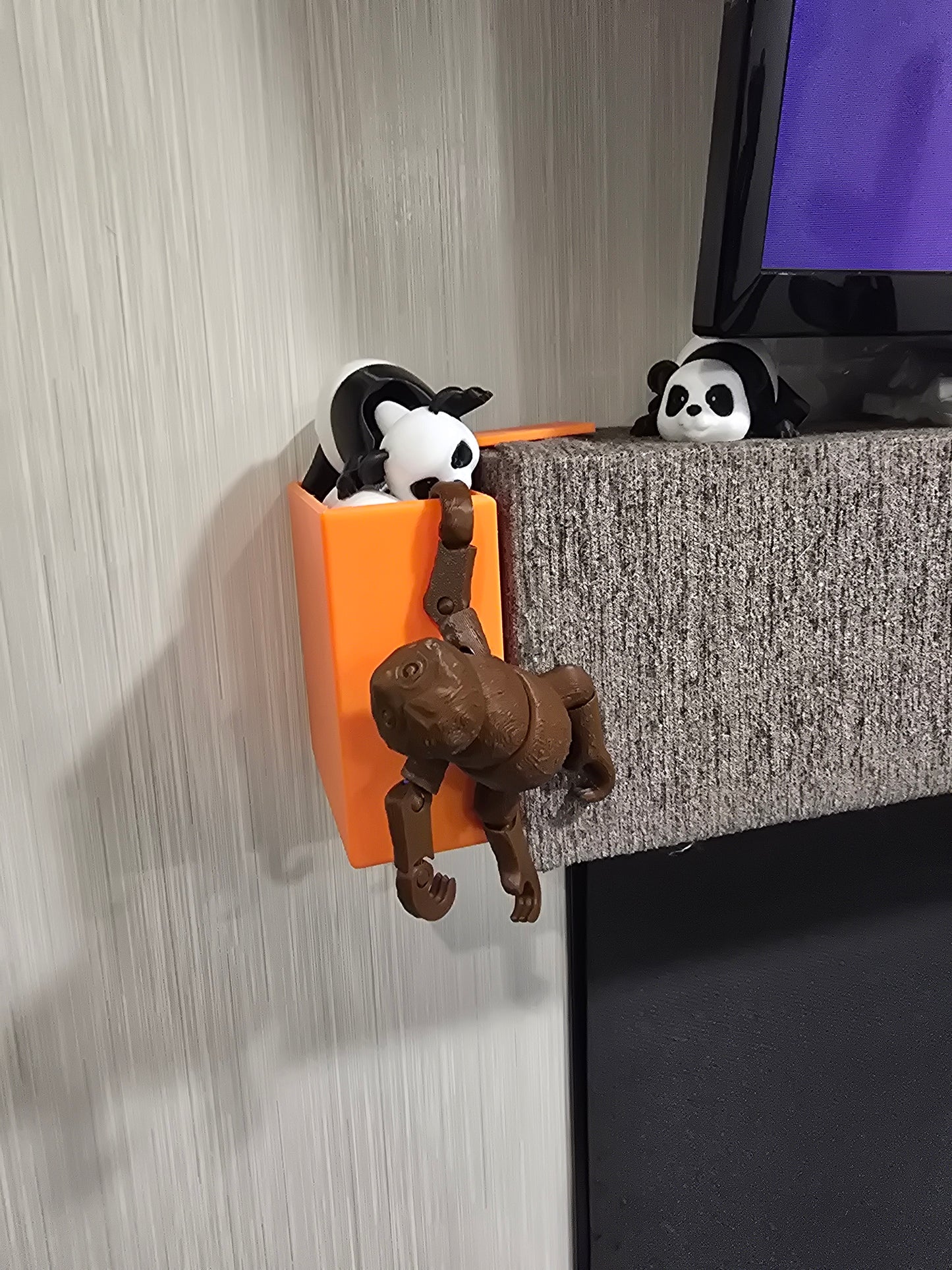Custom RV valance storage clip