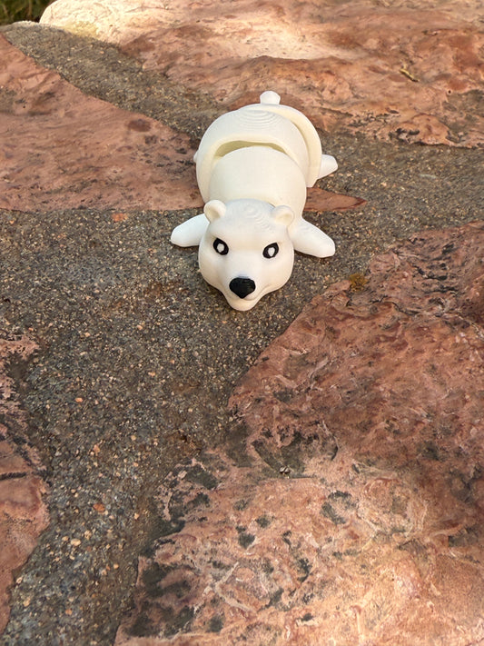 Cute flexi polar bear
